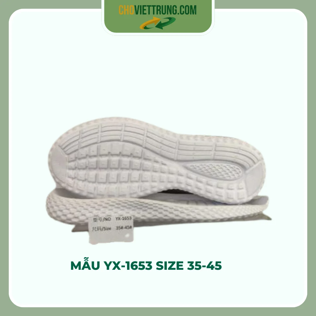 Đế giày mẫu YX-1653 size 35-45